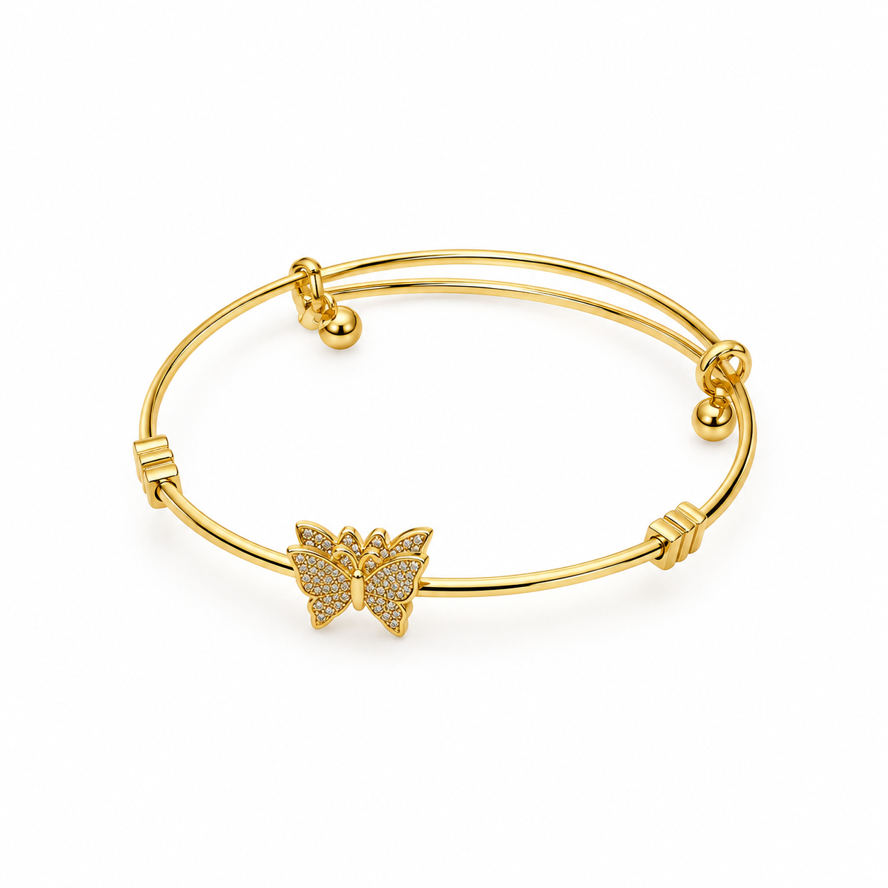 Coquette Ribbon Bow Crystal Bracelet Thumbnail 2